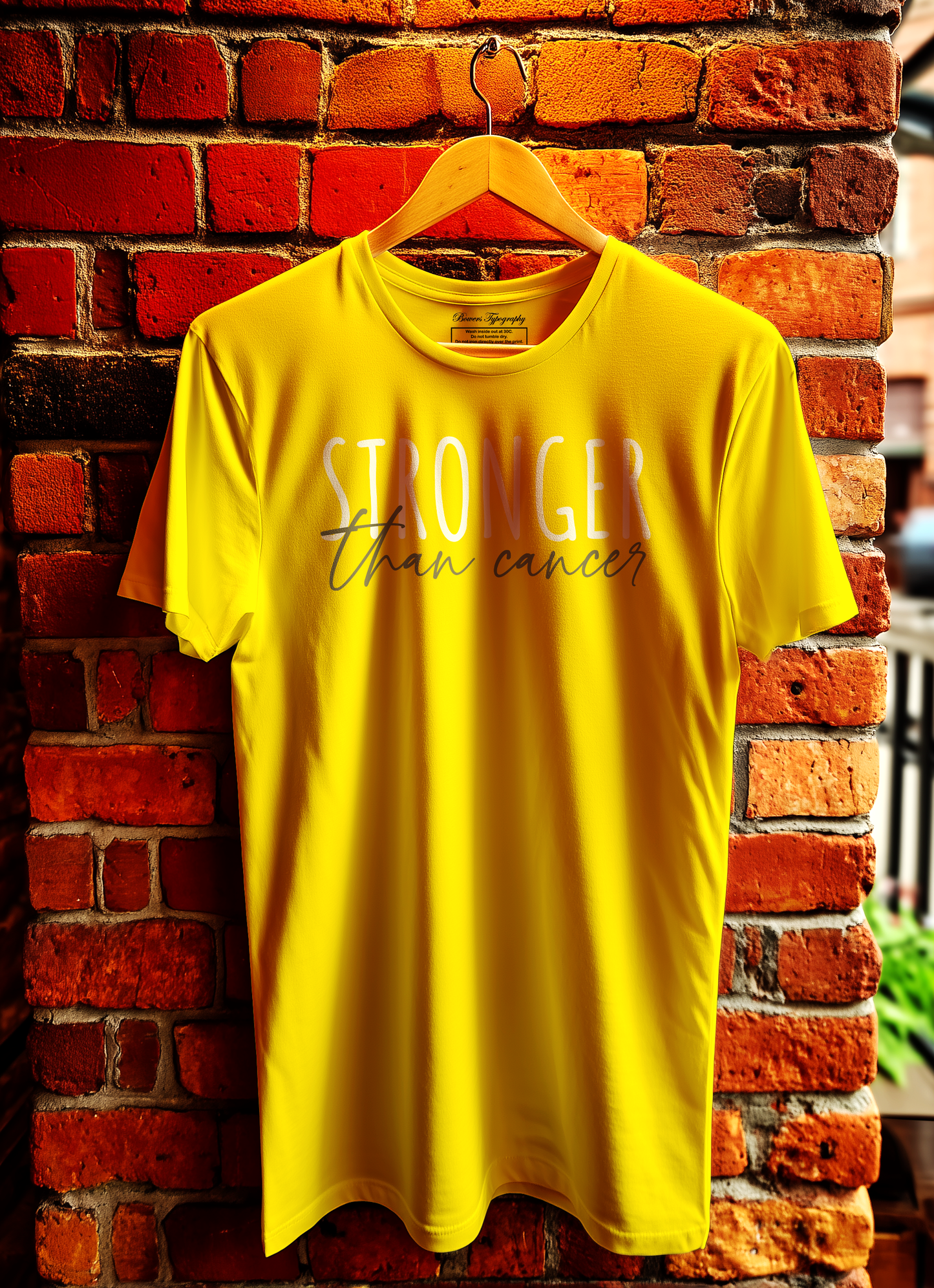 Stronger Than Cancer T-Shirt Bowers Typography