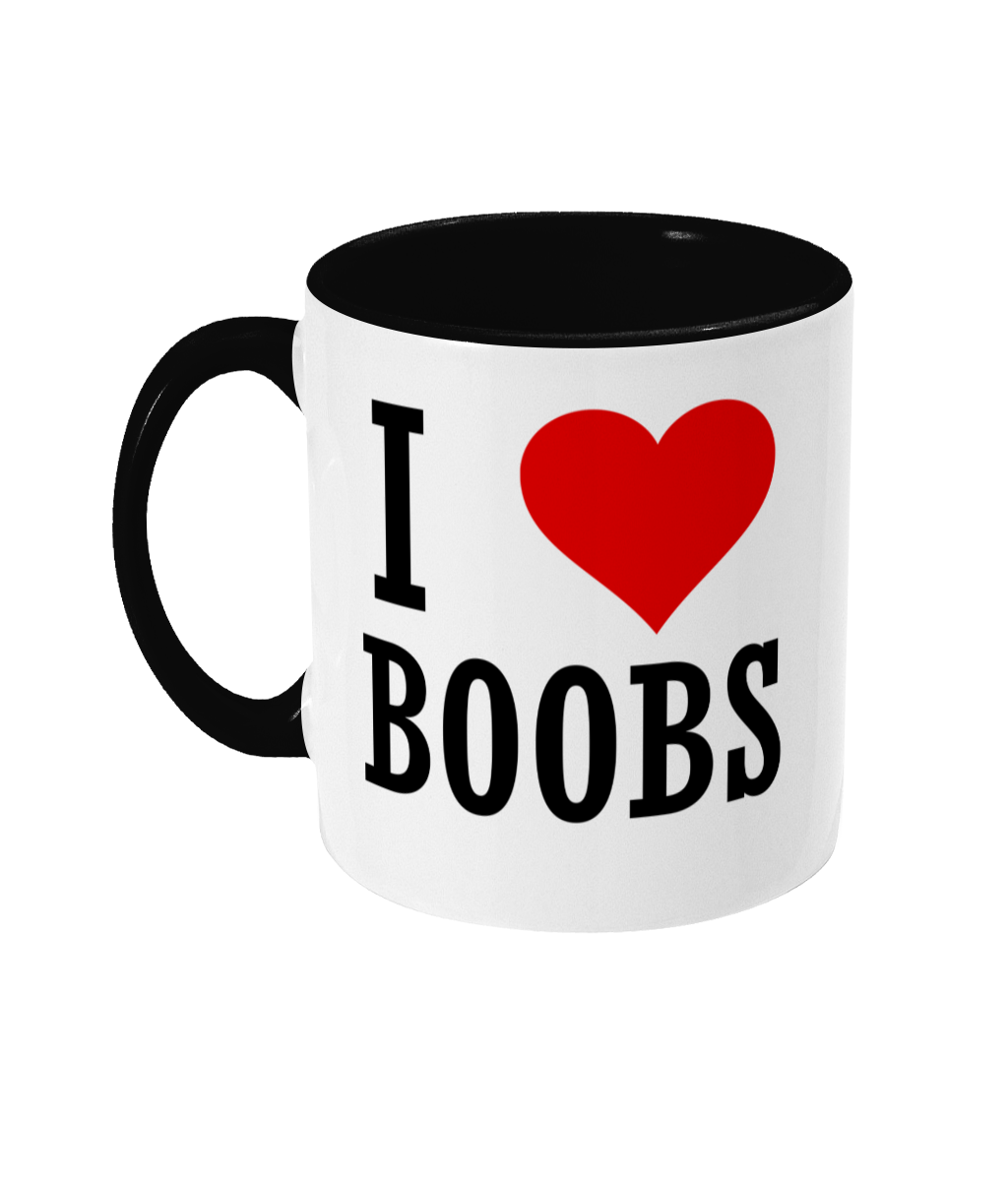 I Love Boobs Mug Bowers Typography