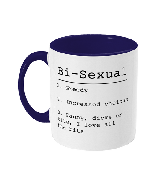 Bi-Sexual Mug Bowers Typography