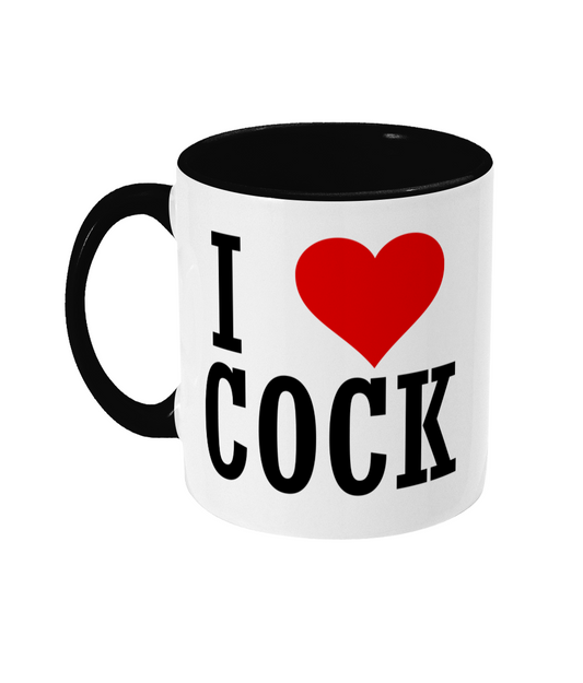 I Love Cock Mug Bowers Typography