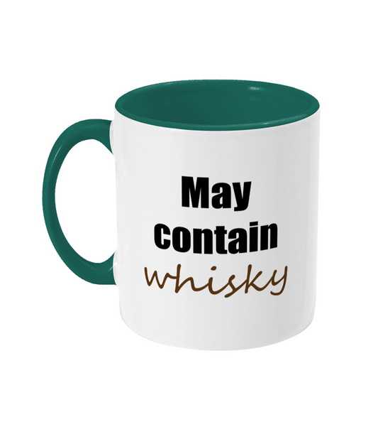 May Contain Whisky Mug Bowers Typography