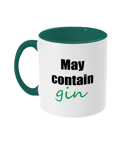 May Contain Gin Mug Bowers Typography