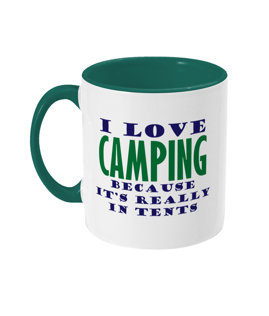 I Love Camping Mug Bowers Typography
