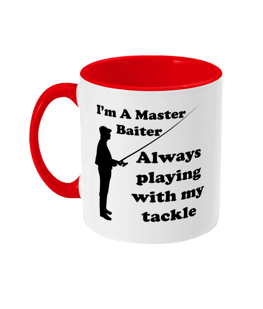 I'm A Master Baiter Fishing Mug Bowers Typography
