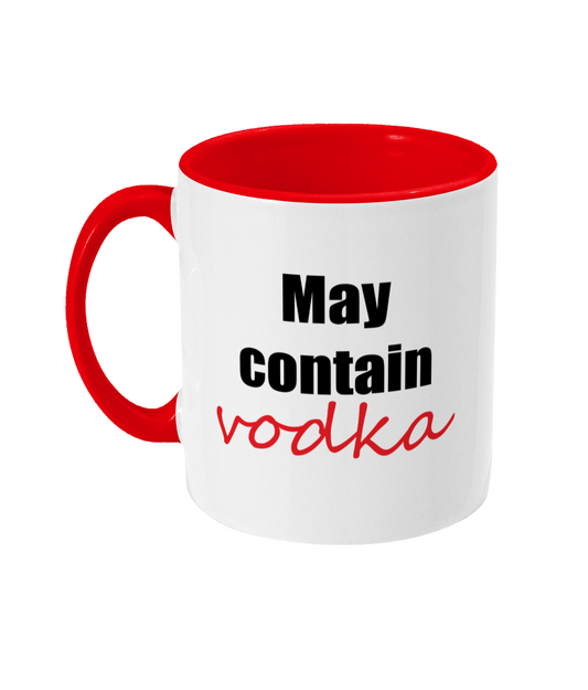 May Contain Vodka Mug Bowers Typography