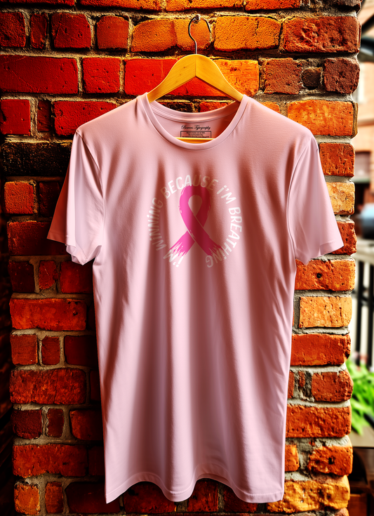 I'm Winning Because I'm Breathing Cancer T-Shirt Bowers Typography