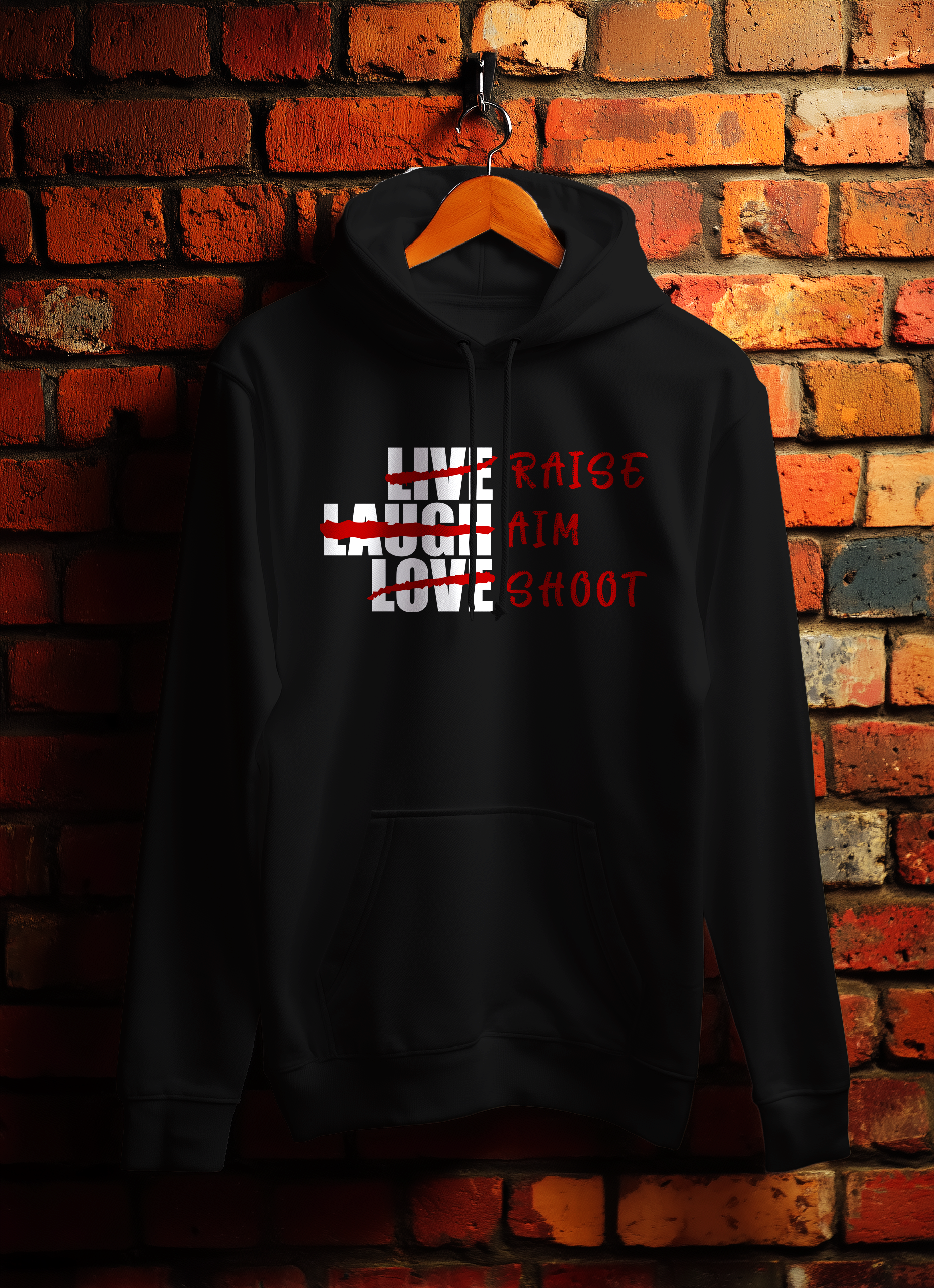 Raise Aim Shoot Archery Hoodie Bowers Typography