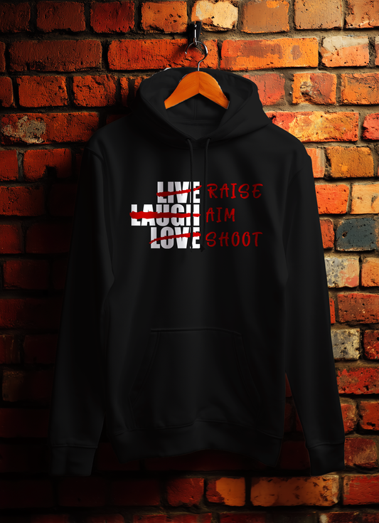 Raise Aim Shoot Archery Hoodie Bowers Typography