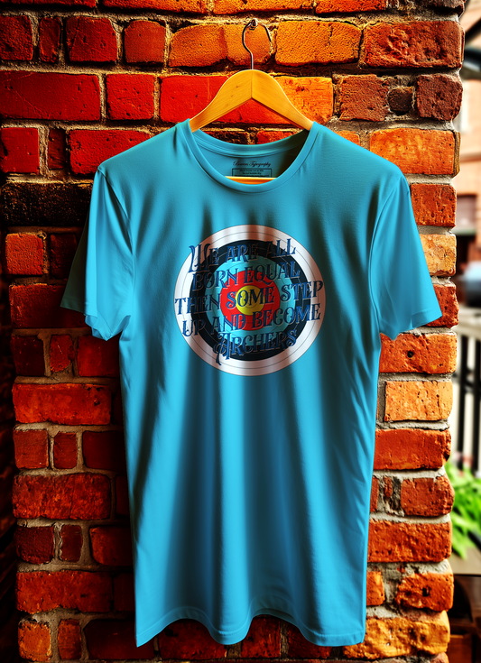 We Are All Born Equal Archery T-Shirt Bowers Typography